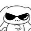 cinnamoroll icon, link to "super" MV by seventeen